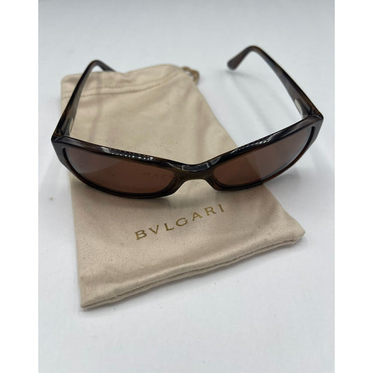 Bvlgari Brown Marblized Sunglasses Medium