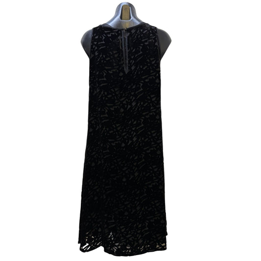 NWT Eileen Fisher Black Velvet Ballet Neck A-Line Dress M