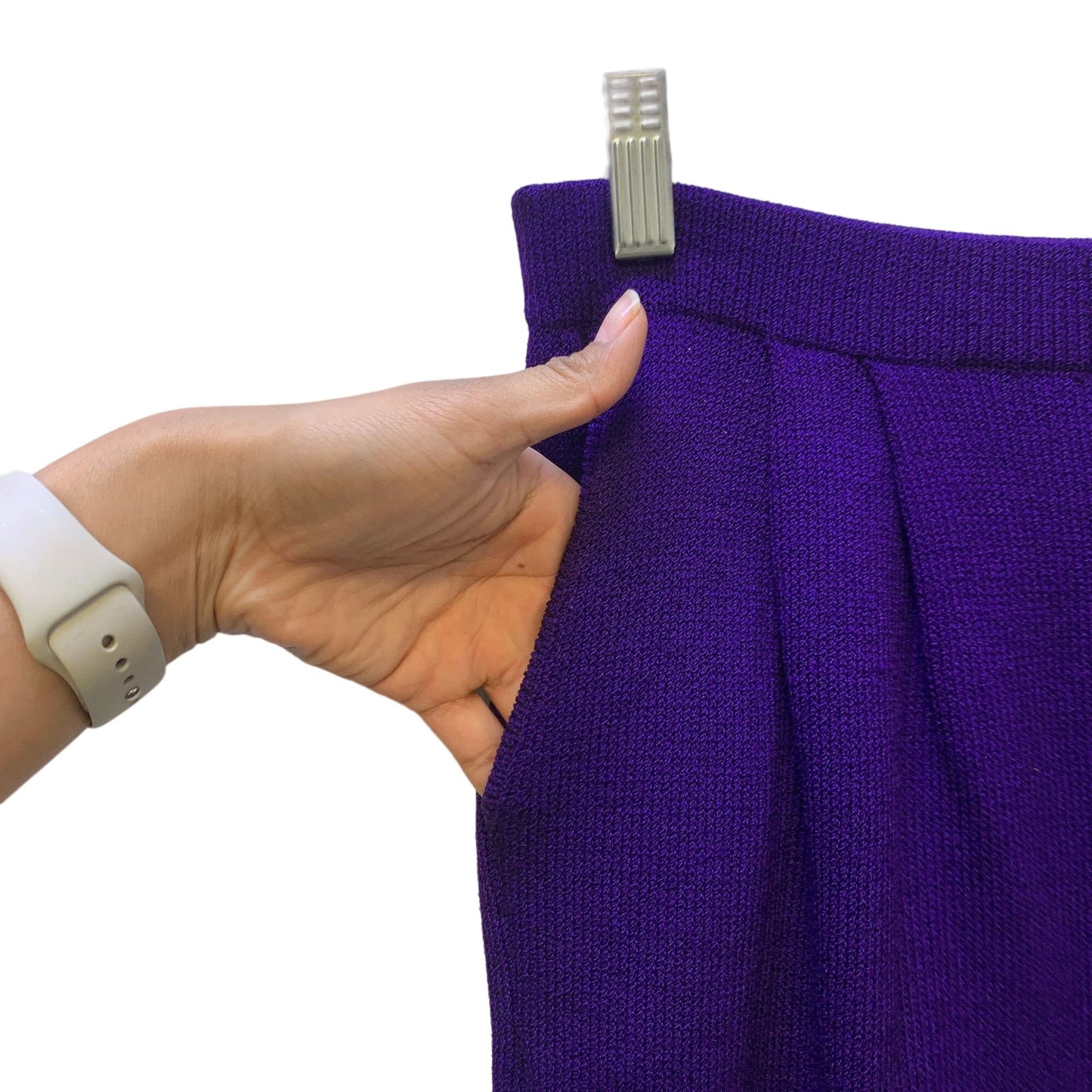 *St. John Purple Knit Pants Size 8