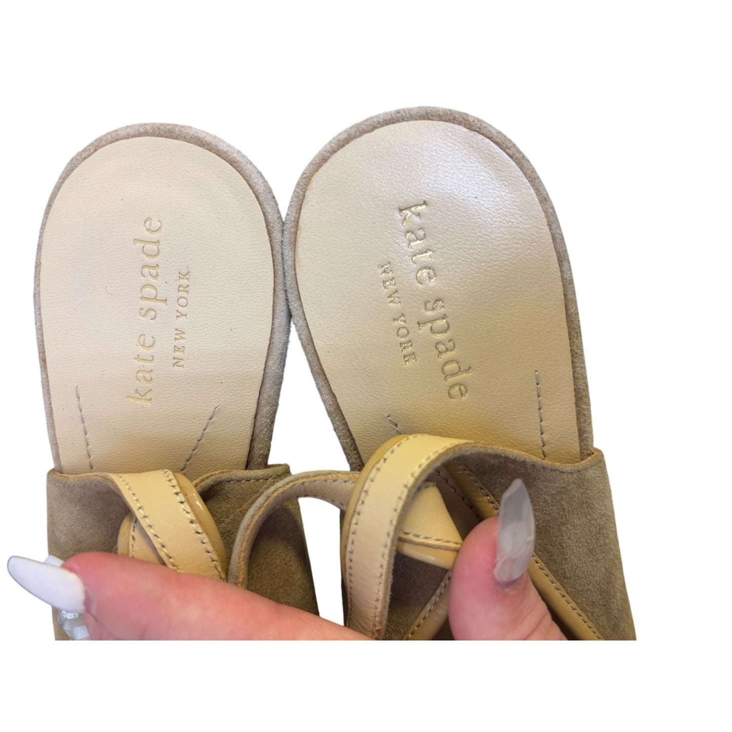 Kate Spade Tan Suede Slingback Heels 8.5