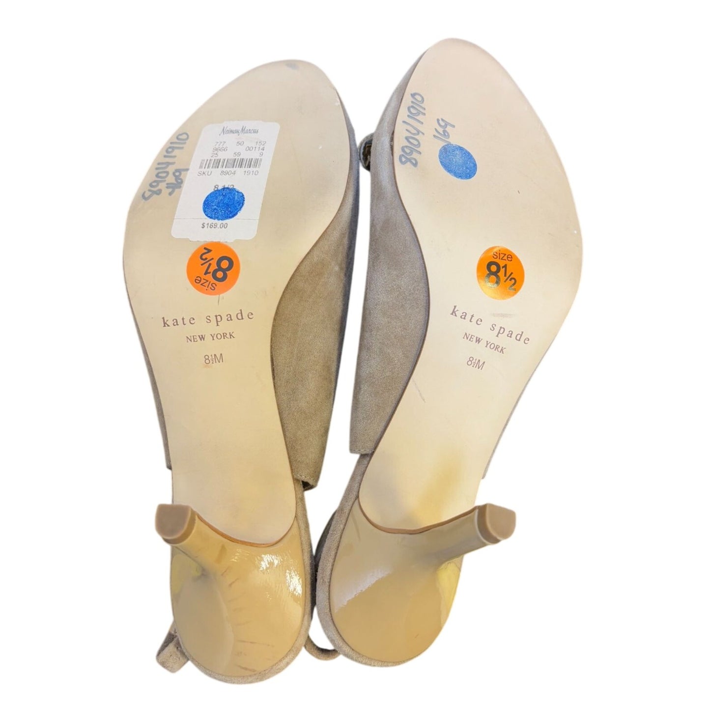 Kate Spade Tan Suede Slingback Heels 8.5