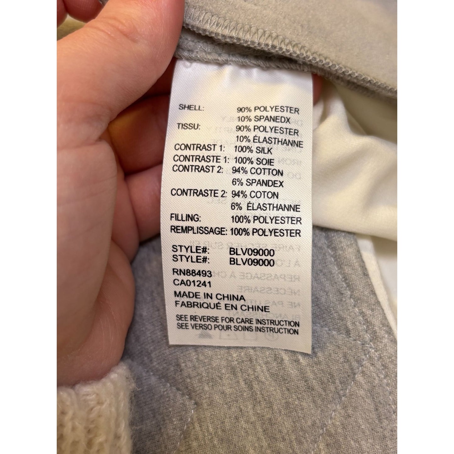 NWT Blanc Noir Sleeveless Hooded Wrap Vest Gray M