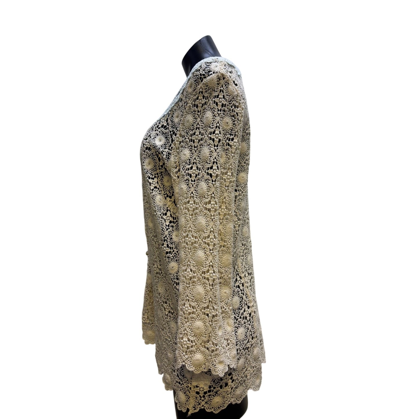 4 Love And Liberty Crochet Lace Button-Up Cardigans L