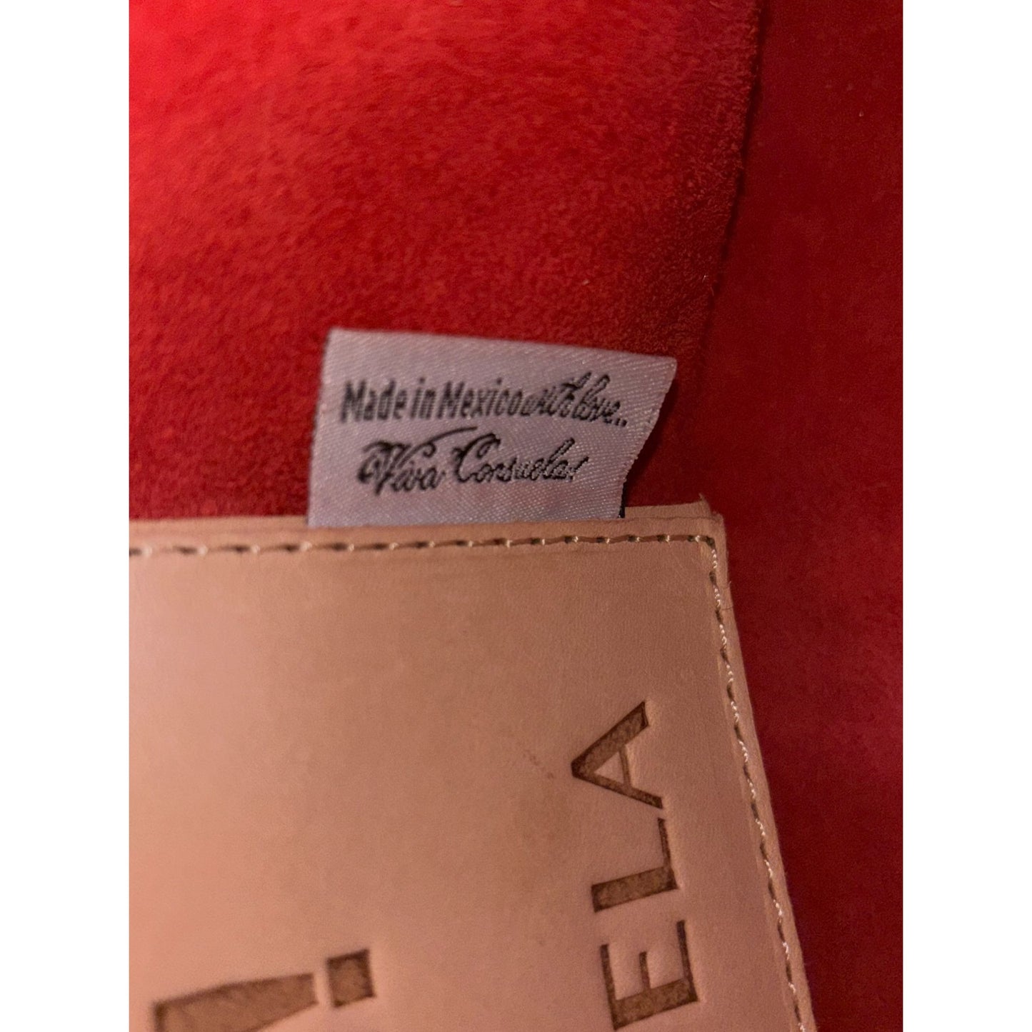 Consuela Viva Red Leather Tote Bag