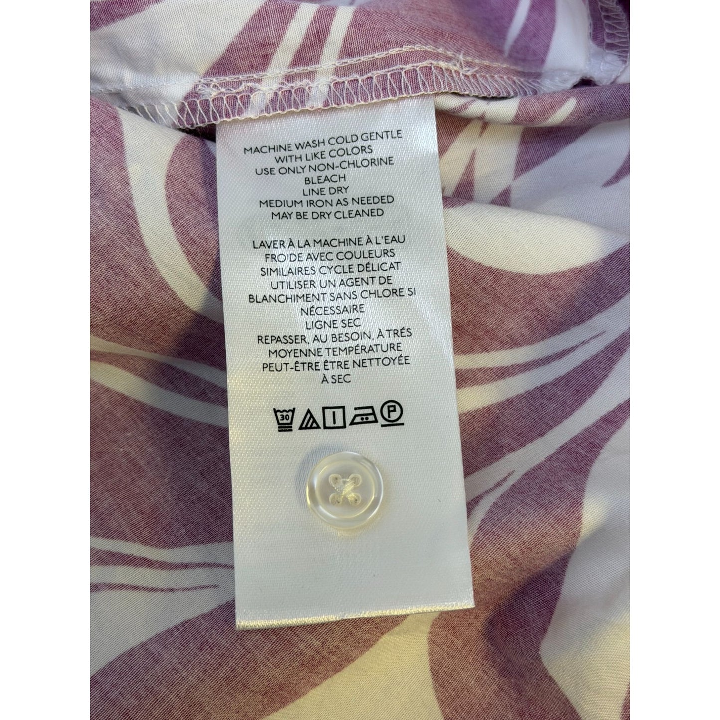 NWT Maeve By Anthropologie Purple & White Botanical Print Tiered Midi Dress XXS