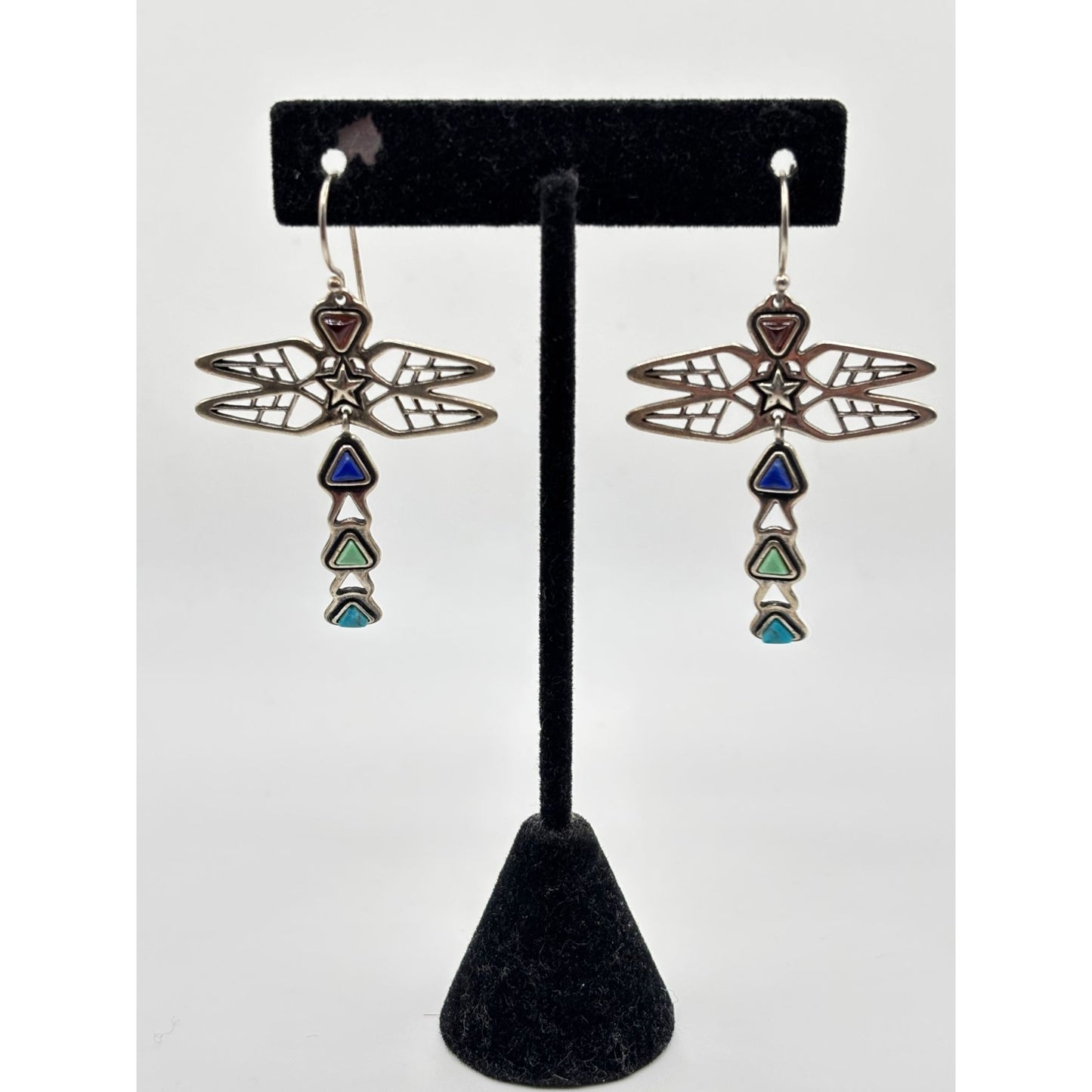 Cody Sanderson For Relios 925 Sterling Silver Gemstone Dragonfly Earrings