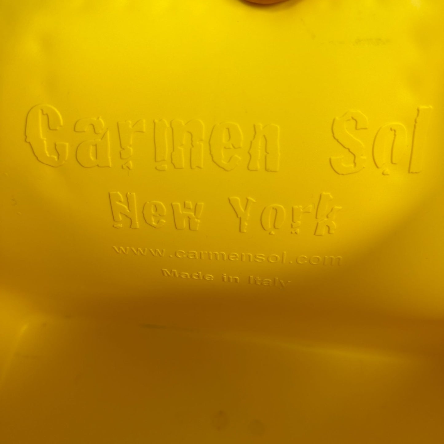 Carmen Sol Studded Yellow Tote Bag With Double Handles