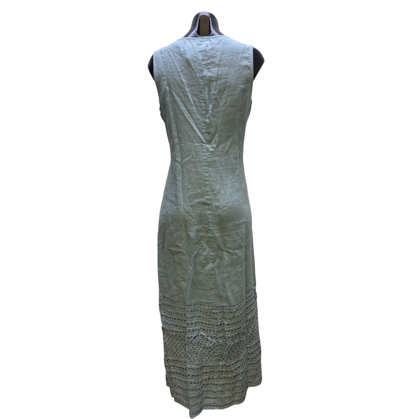 J. Jill Pure Jill Linen Sleeveless Maxi Dress Blue S
