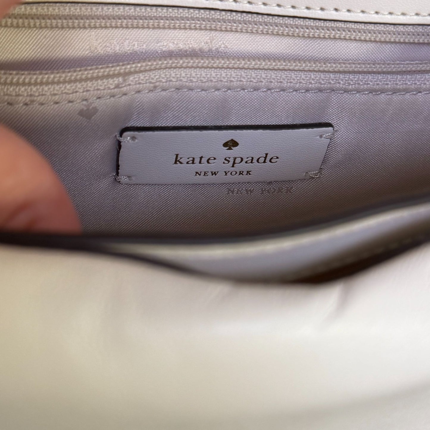 Kate Spade Ivory Leather Crossbody Purse