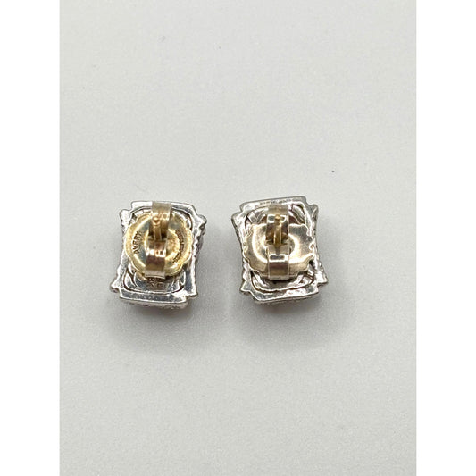 John Hardy 18K & 925 Sterling Silver Earrings