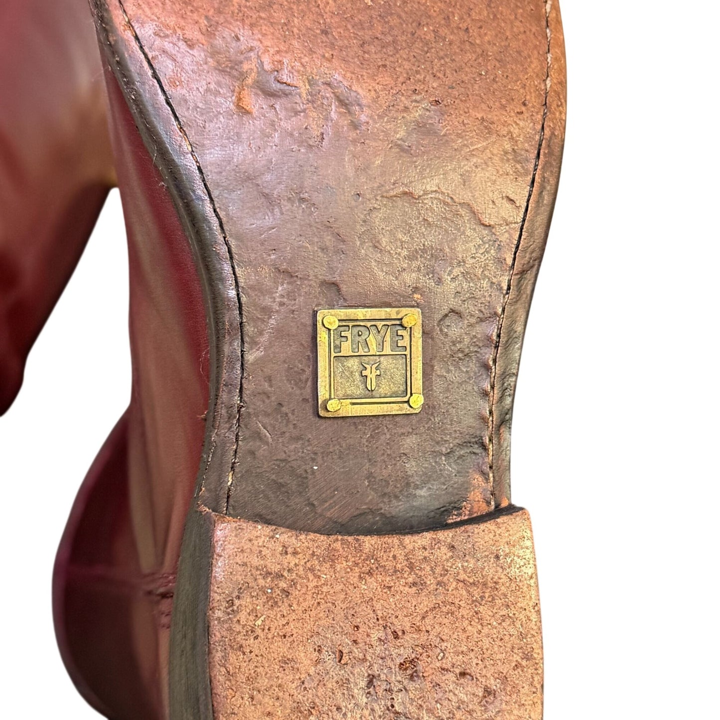 Frye Burgundy Leather Riding Boots Size 8.5