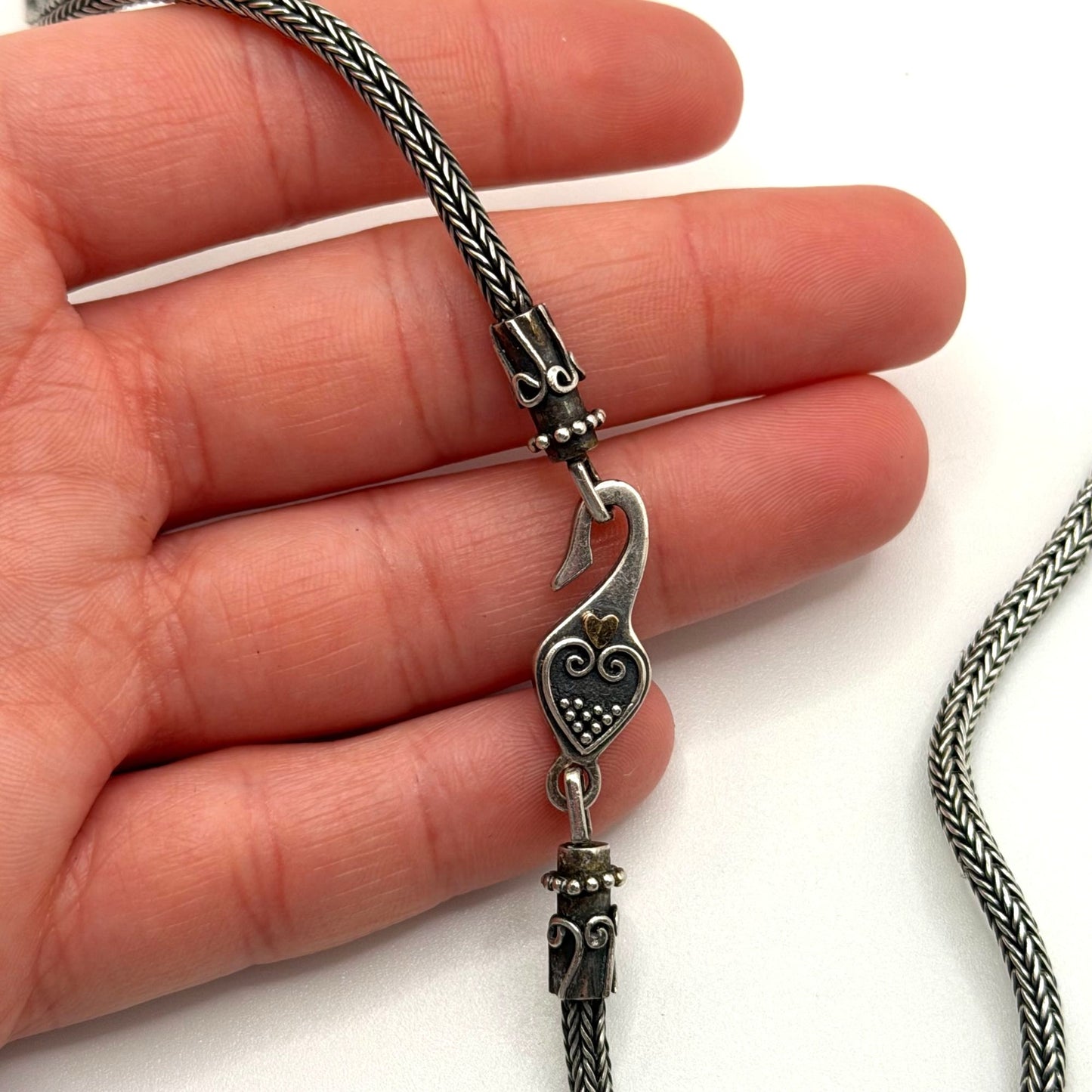 Brighton Treasures 925 Sterling Silver Heart Pendant Necklace
