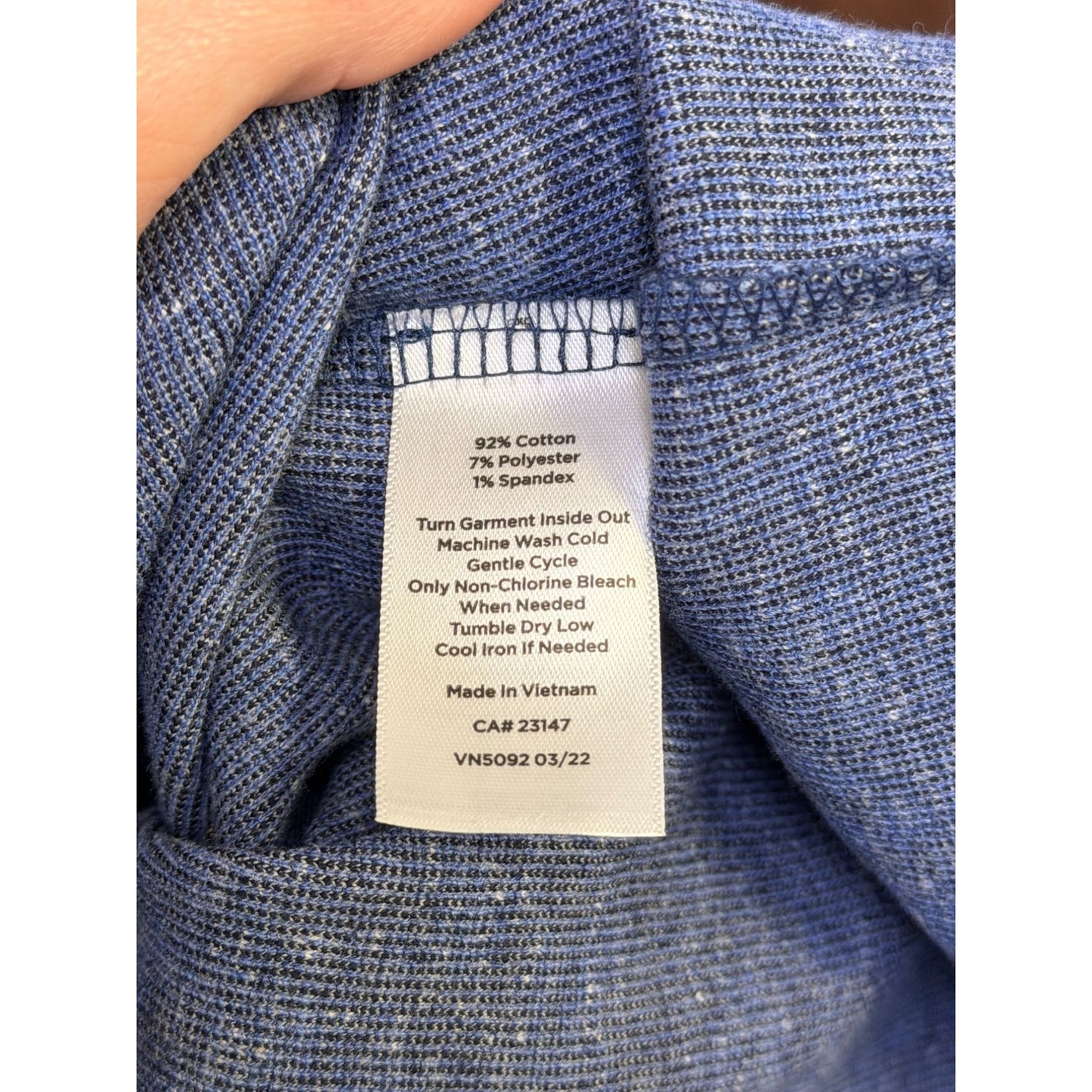 NWT Talbots Blue Navy Leopard Print Long Sleeve Knit Dress L