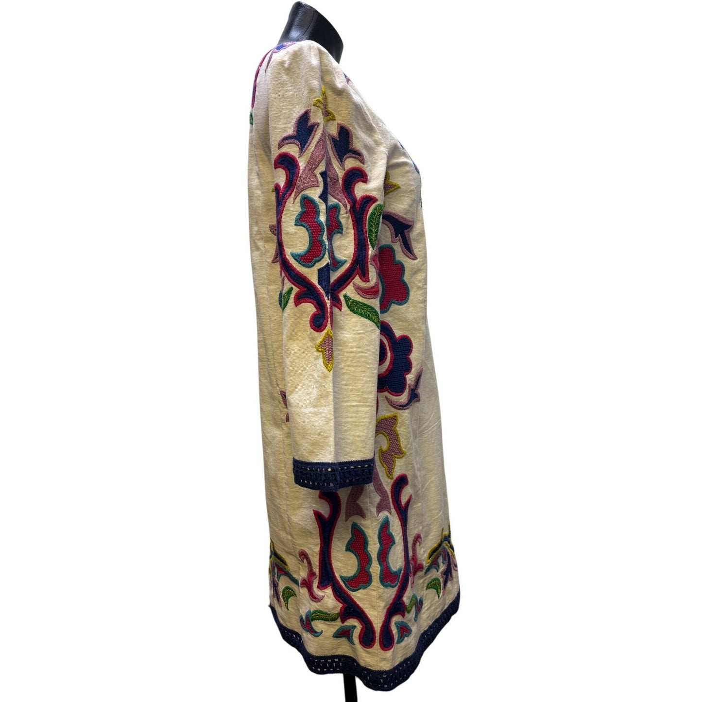 NWT Maeve Anthropologie Embroidered Dress White Multi XS