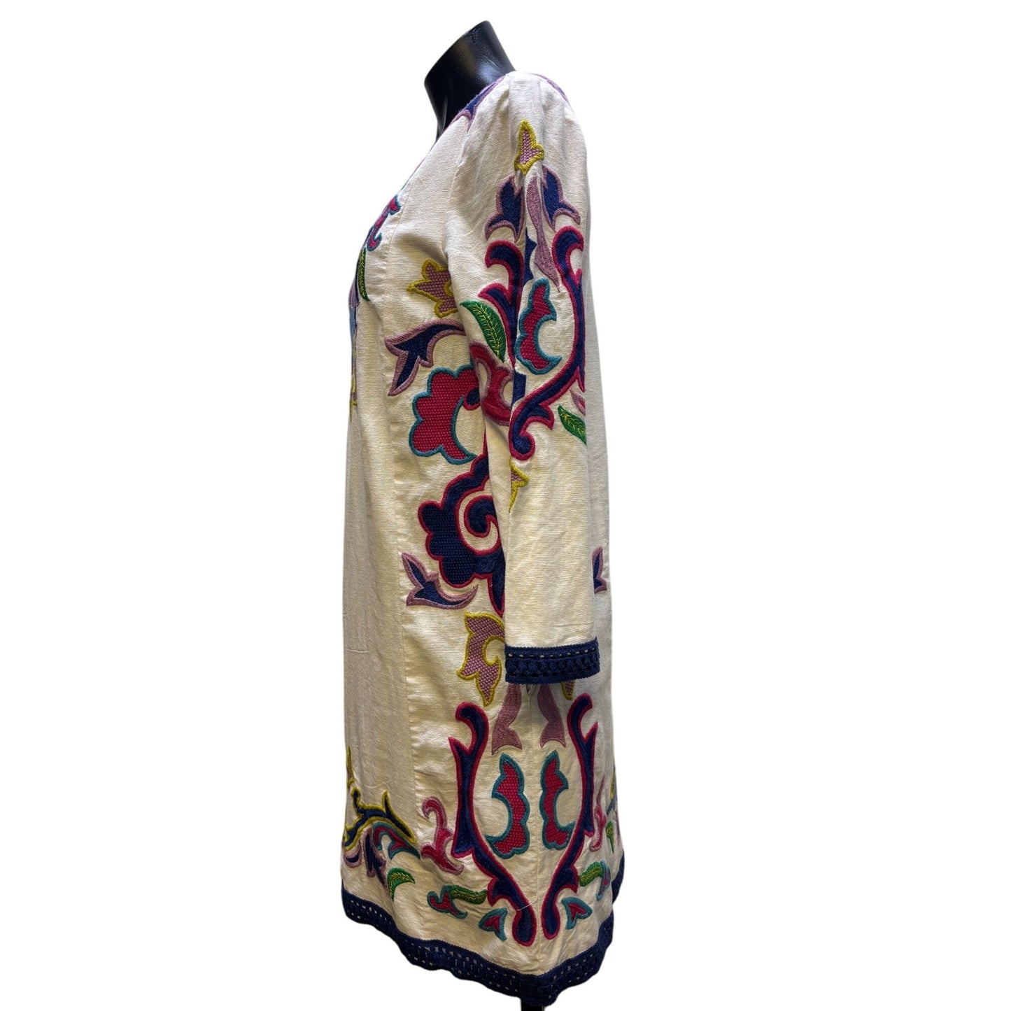 NWT Maeve Anthropologie Embroidered Dress White Multi XS
