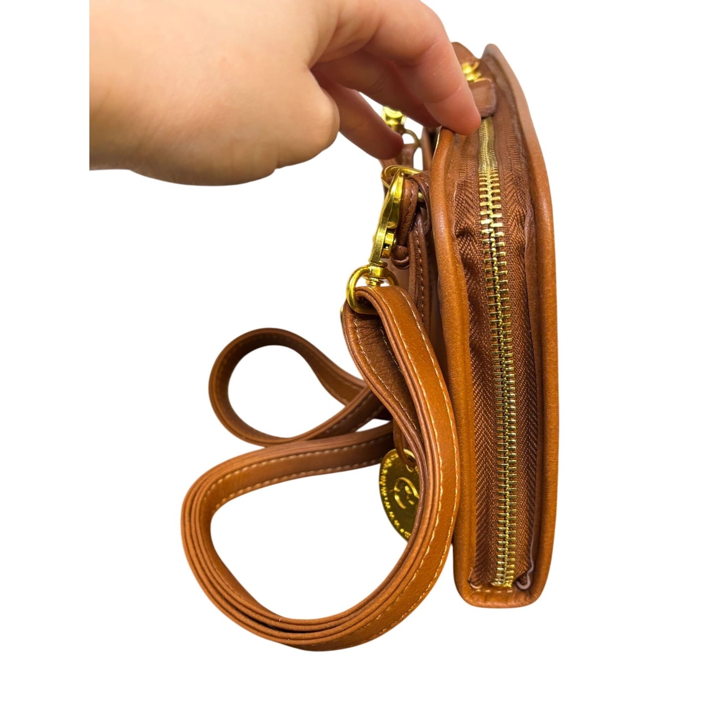 Minooy Uzania Brown Leather Crossbody Bag