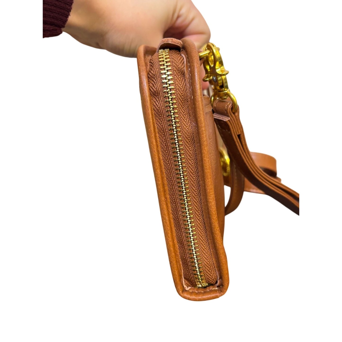 Minooy Uzania Brown Leather Crossbody Bag
