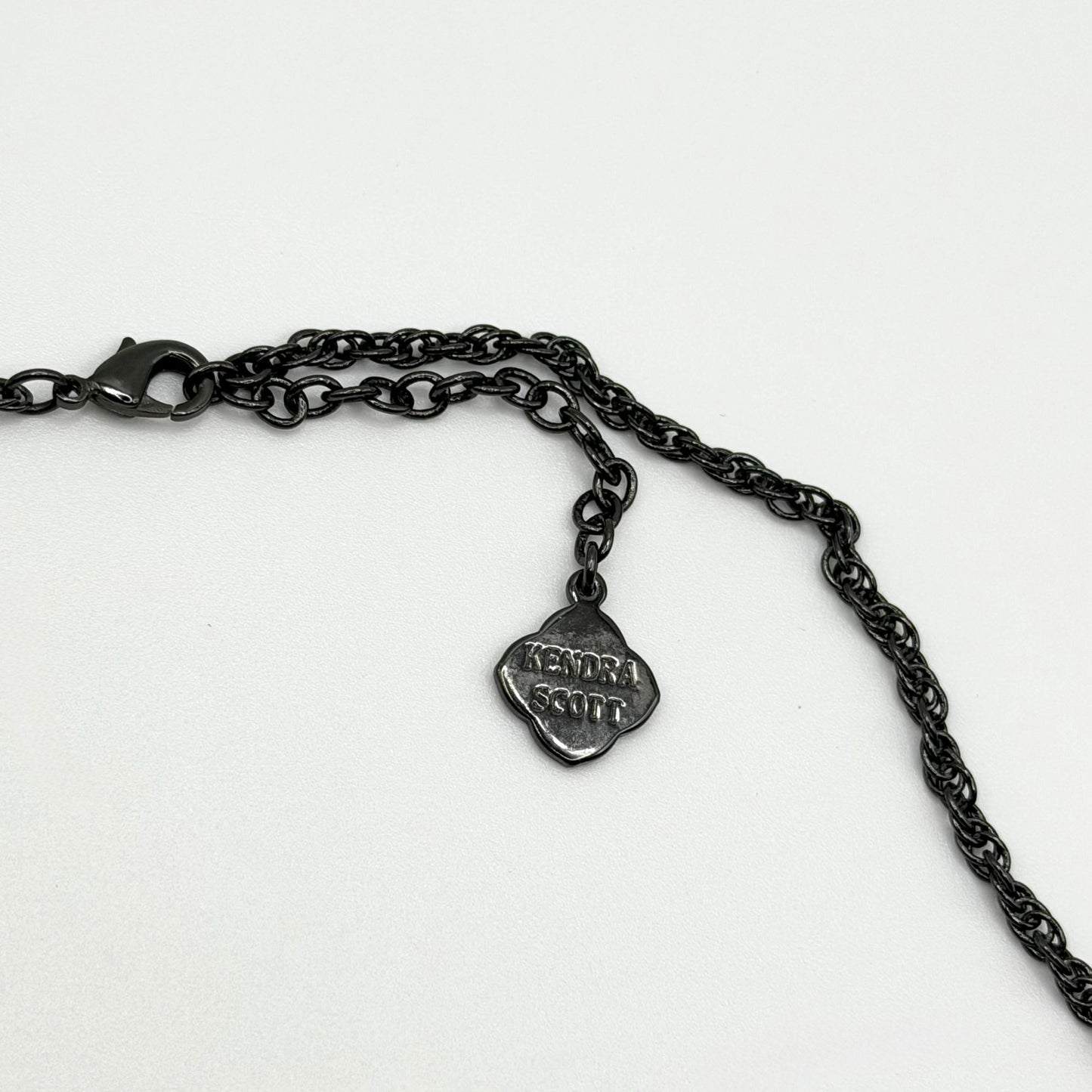 Kendra Scott Black Tassel Pendant Necklace With Long Chain