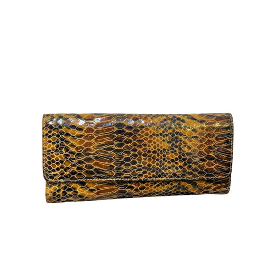 Hobo Animal Print Clutch Wallet With Zip Pocket