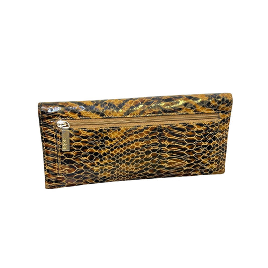 Hobo Animal Print Clutch Wallet With Zip Pocket