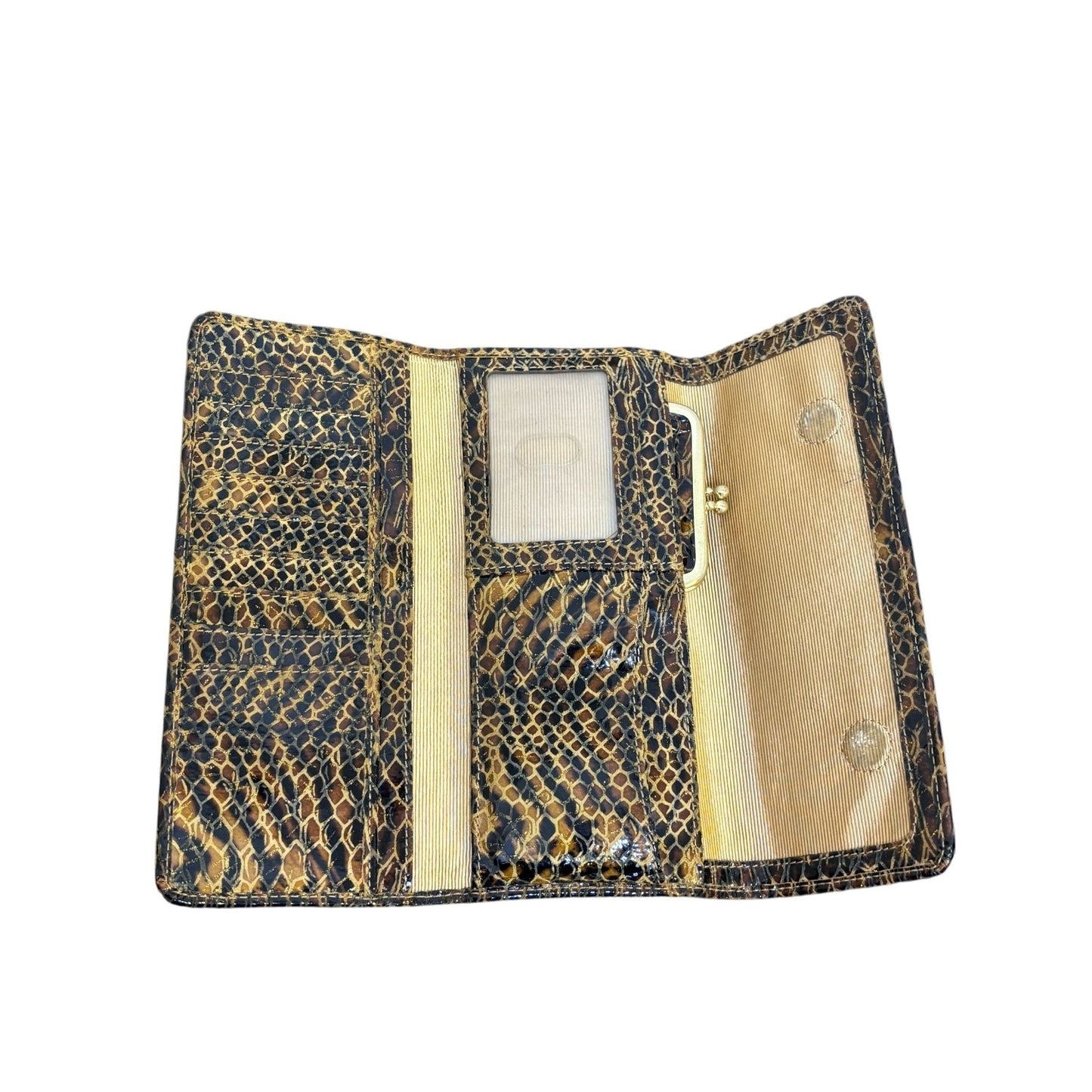 Hobo Animal Print Clutch Wallet With Zip Pocket