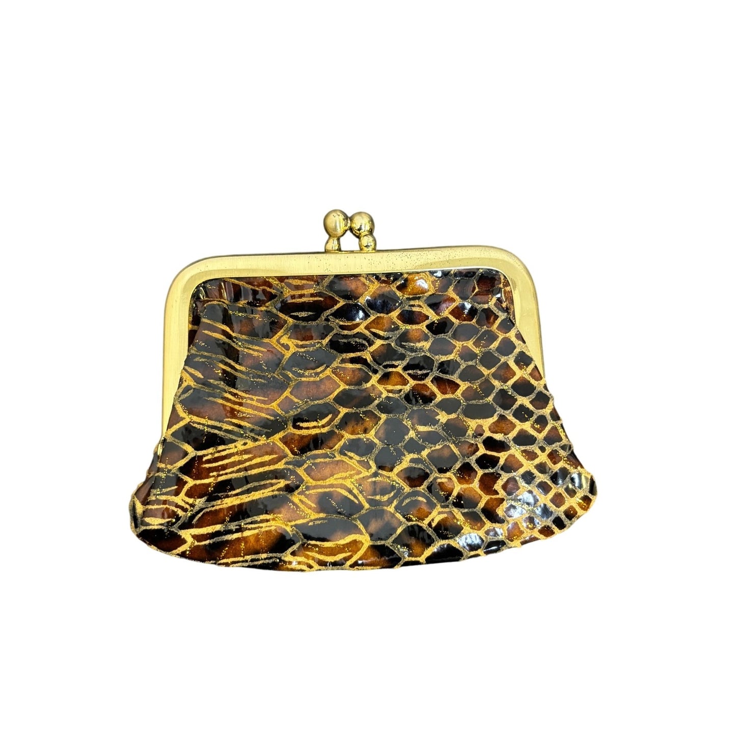 Hobo Animal Print Clutch Wallet With Zip Pocket
