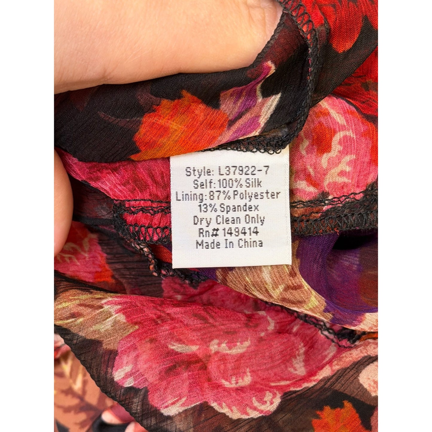 Johnny Was Jade Floral Maxi Dress & Slip Red Multi S