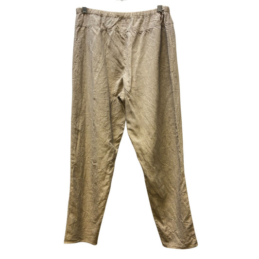 Manuelle Suibal Paris Linen Tan Pants Size 2 (Medium)
