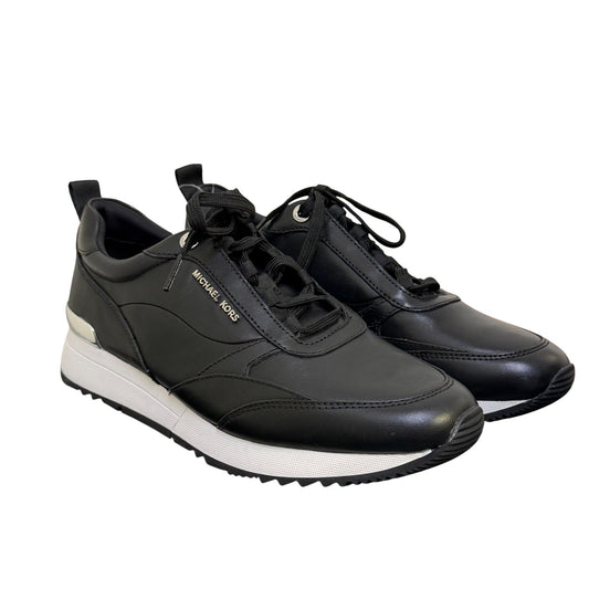 Michael Kors Black Sneakers With White Sole Size 9