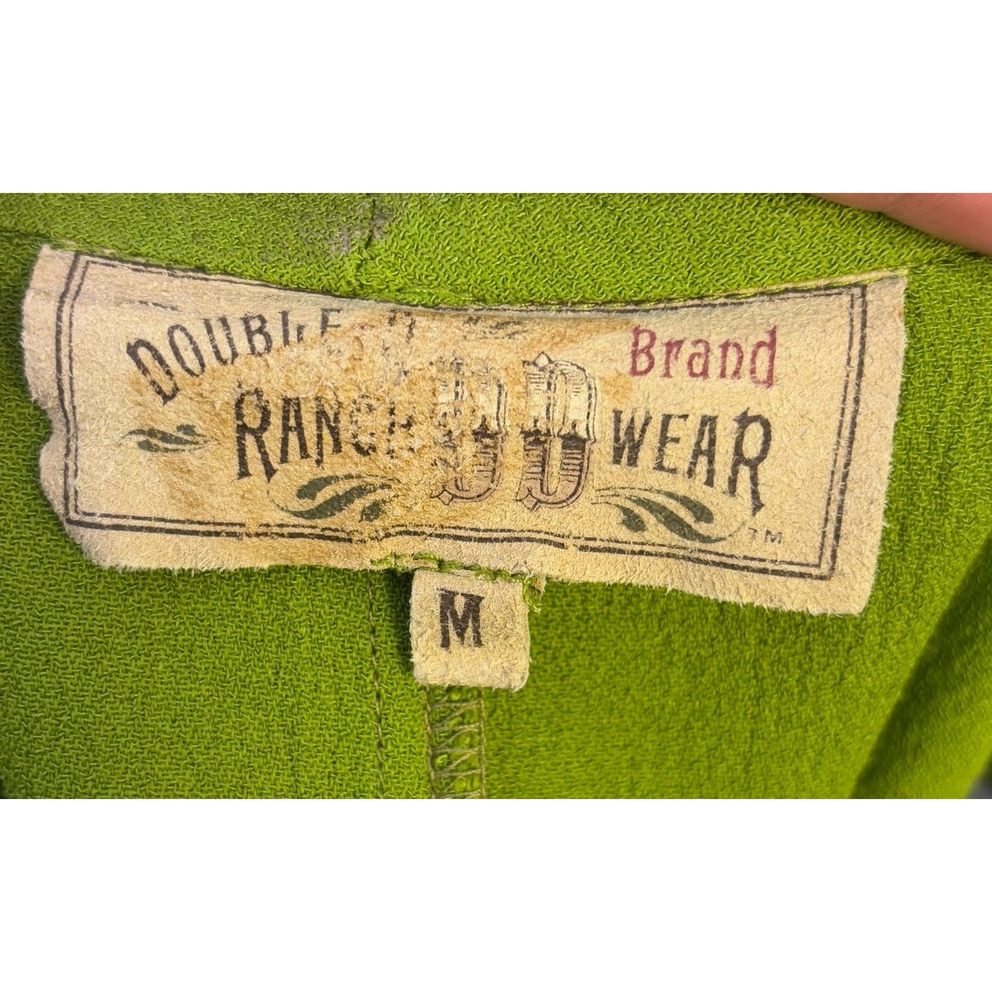 Double D Ranch Tank Green Sleeveless Dress M