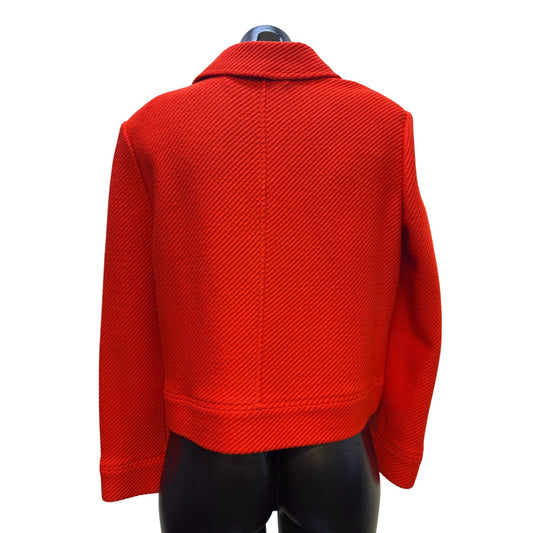 St. John Knit Cropped Jacket Red Size 8