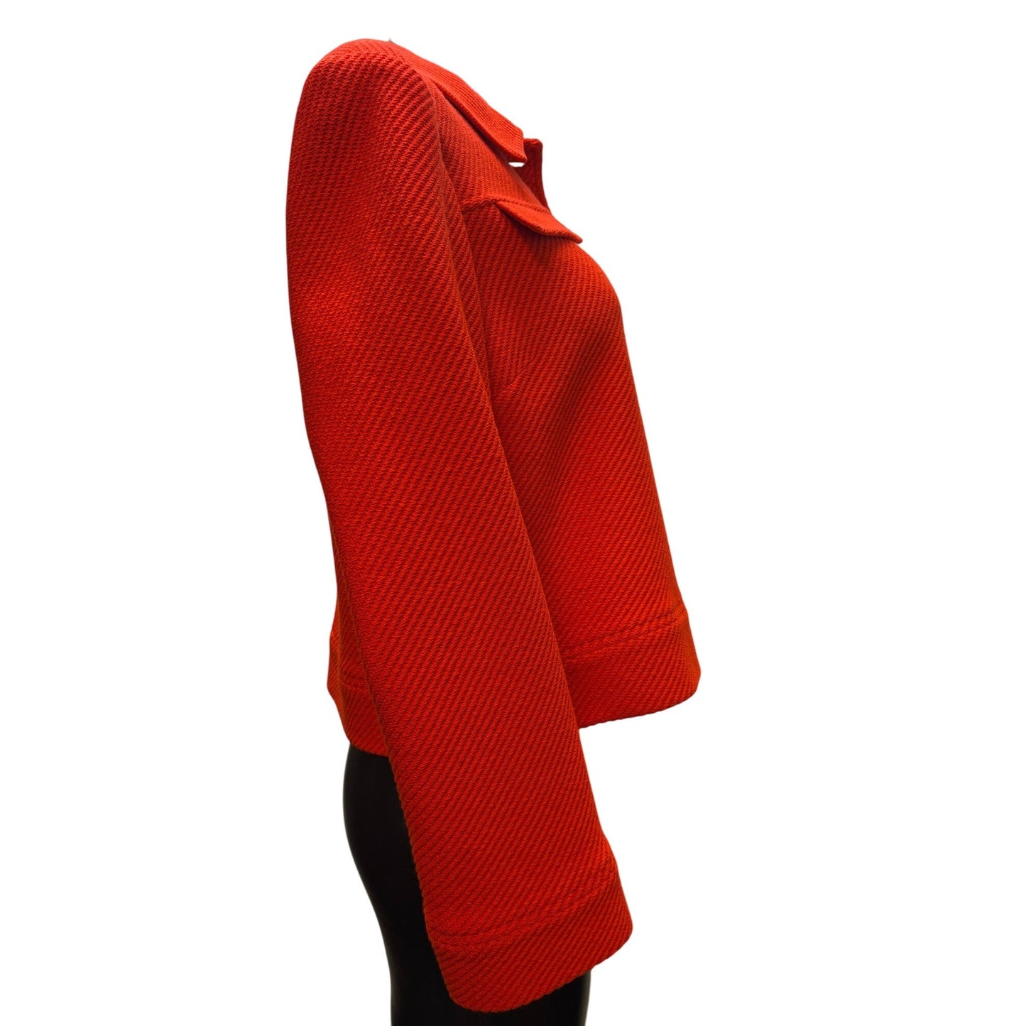 St. John Knit Cropped Jacket Red Size 8