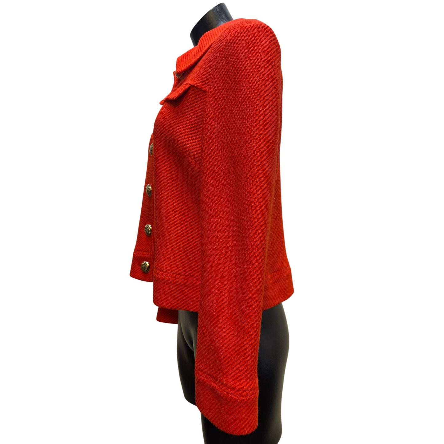 St. John Knit Cropped Jacket Red Size 8