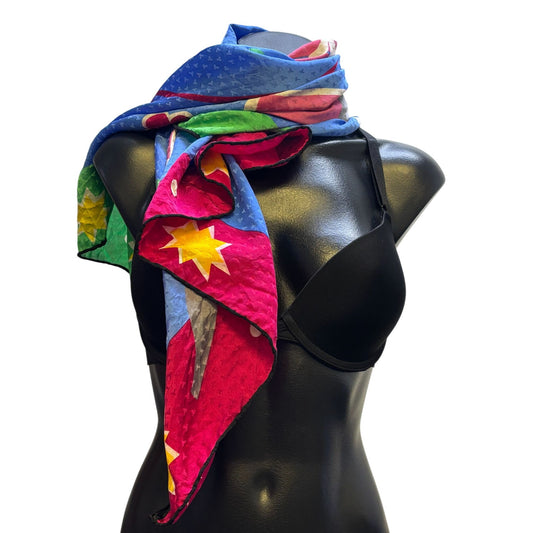 Tiffany & Co. Multicolor Cancer Awareness Scarf