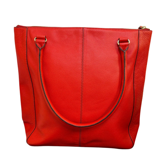 Kate Spade Red Leather Tote Bag Large