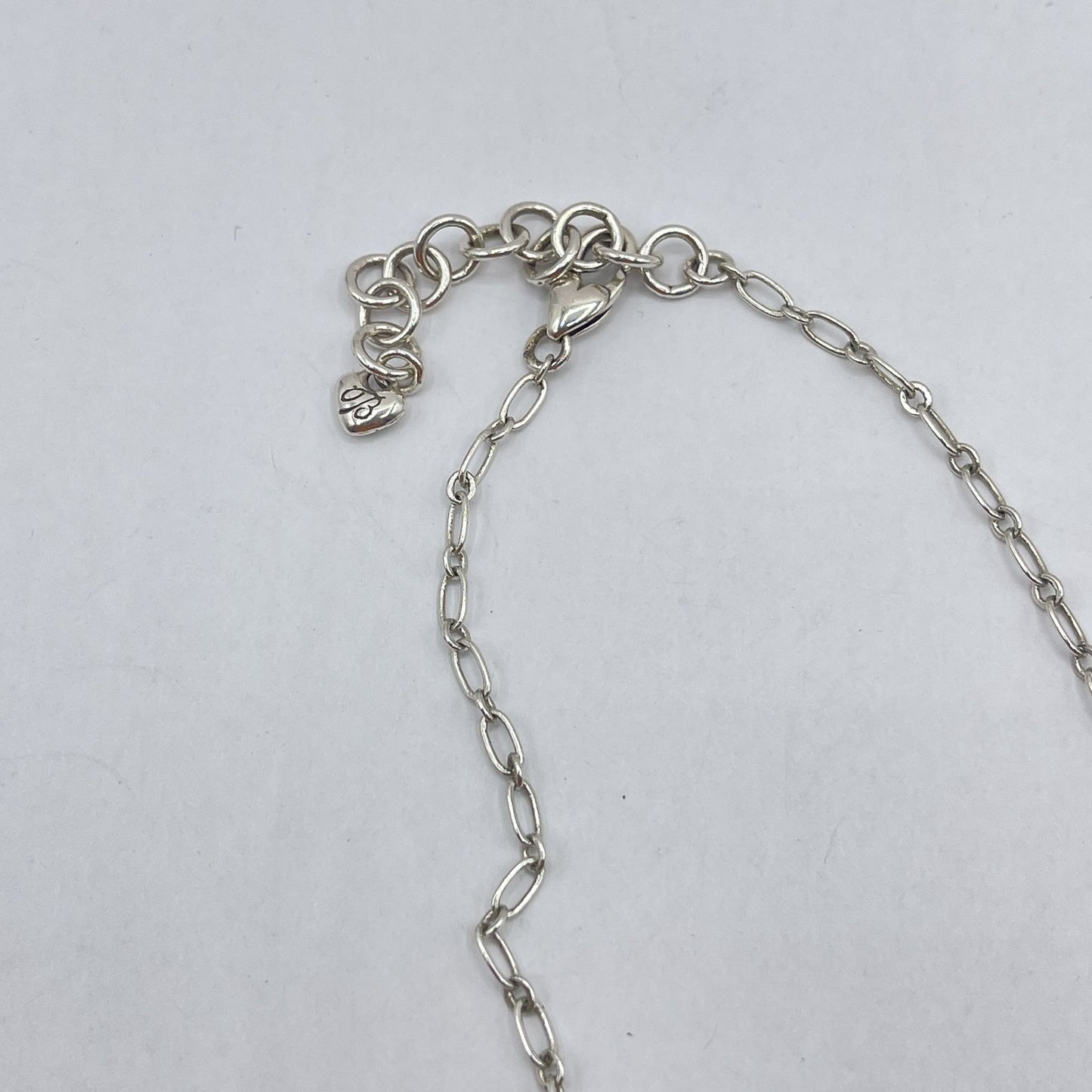 Brighton Floral-Inspired Silver Pendant Necklace With Adjustable Chain