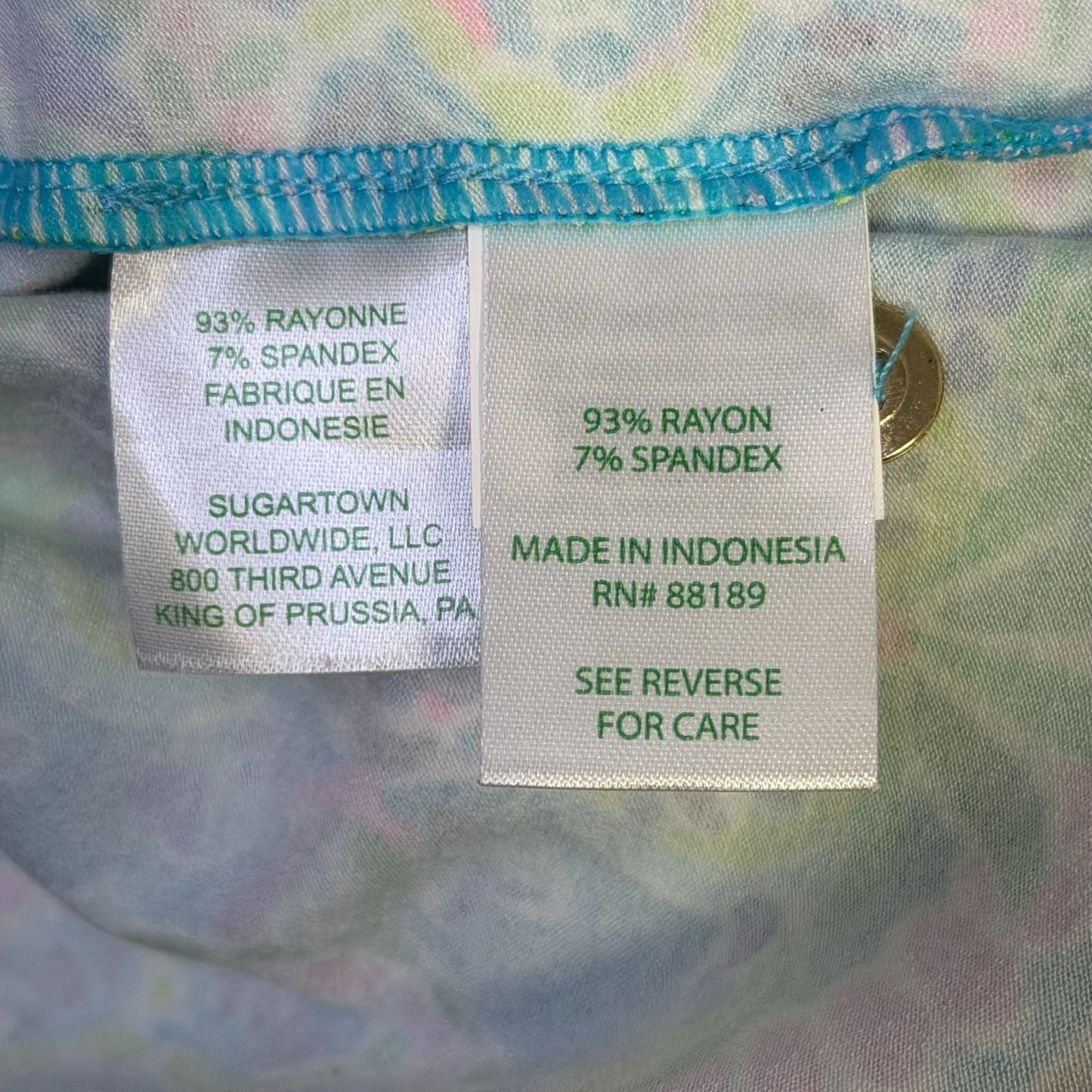 Lilly Pulitzer Print Pullover Dress Turquoise M