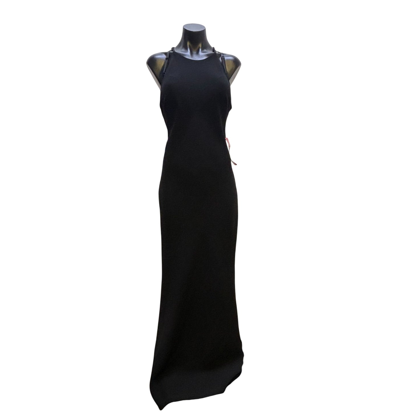 NWT Calvin Klein Black Sleeveless Long Dress Size 8