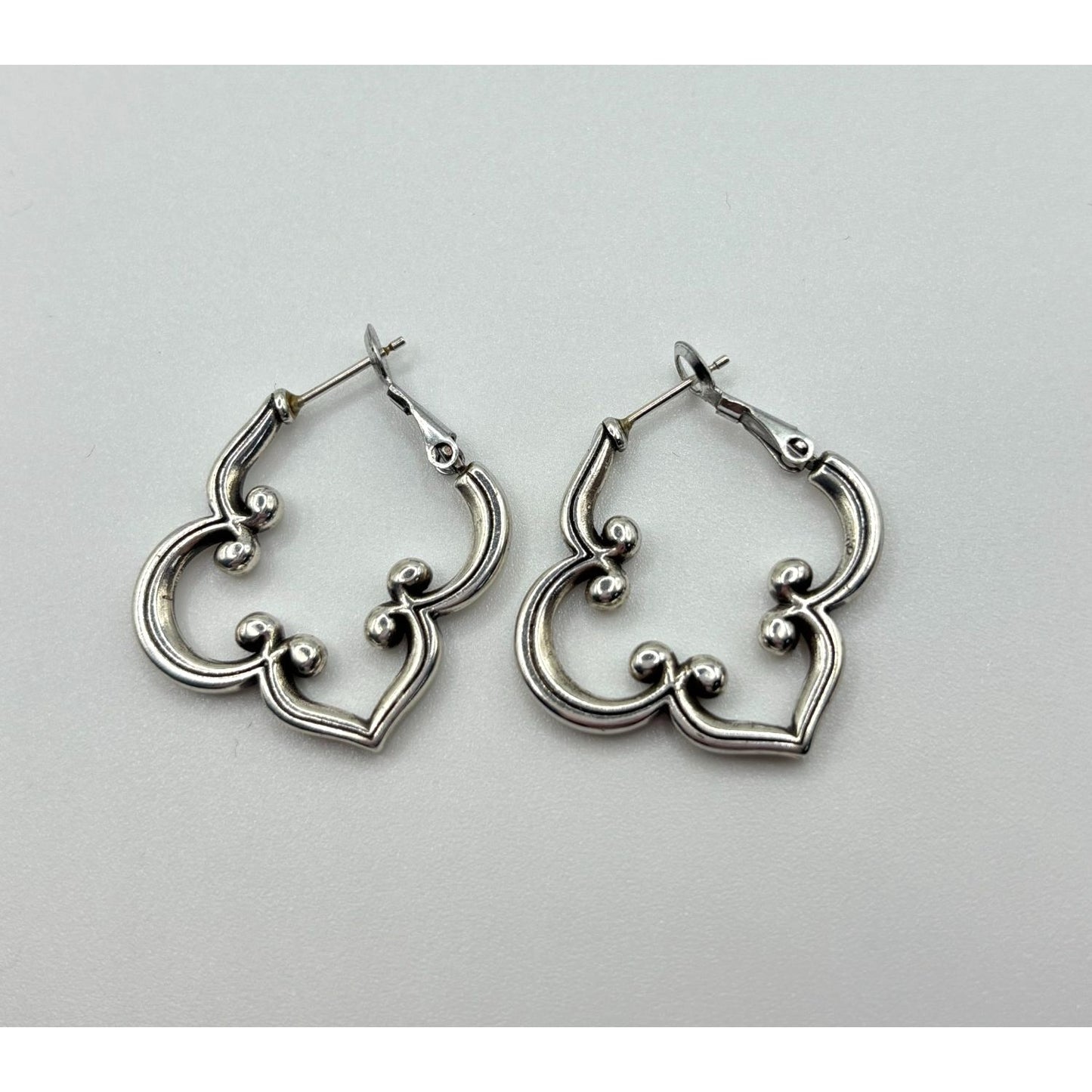 Brighton Silver Tone Hoop Toledo Earrings