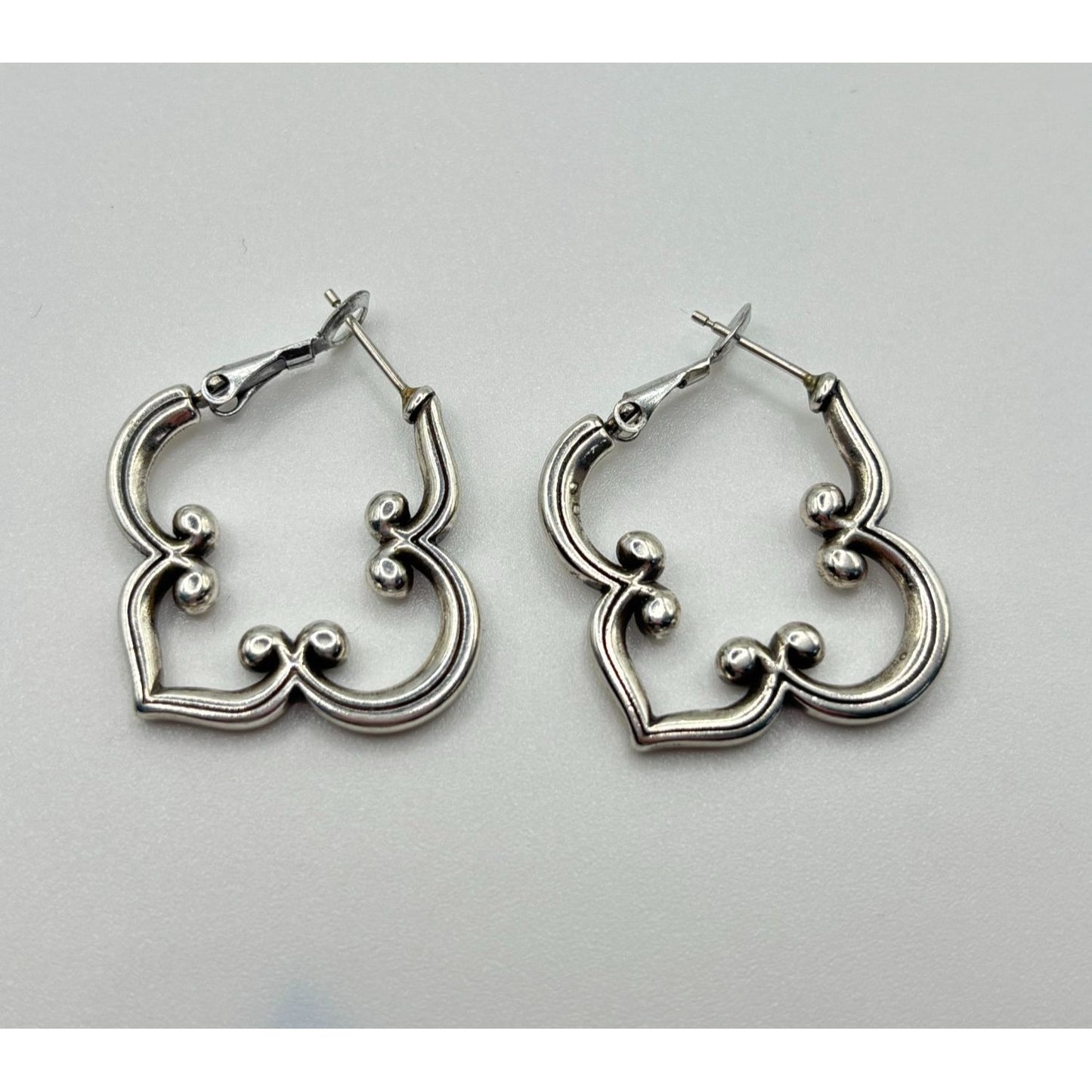 Brighton Silver Tone Hoop Toledo Earrings