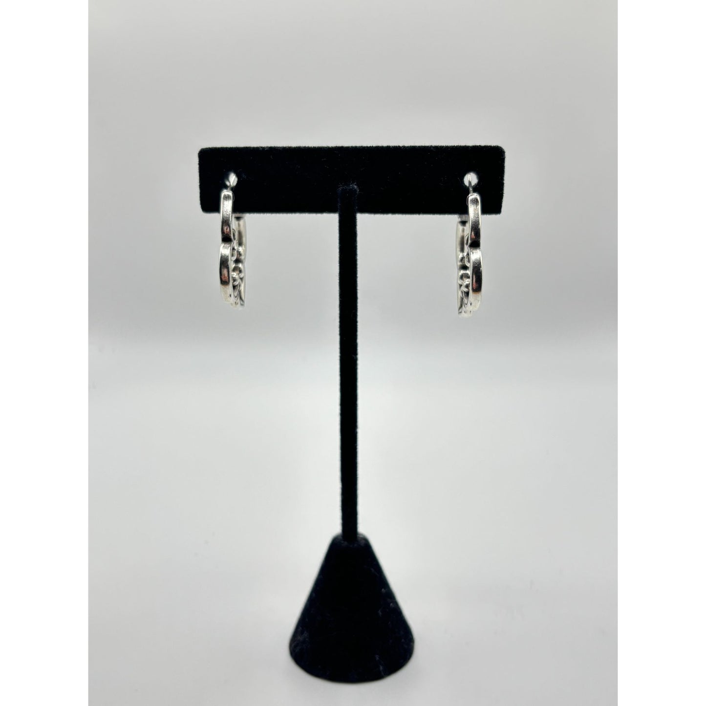 Brighton Silver Tone Hoop Toledo Earrings