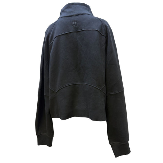 Lululemon Scuba Oversized Funnel Neck Pullover XL/XXL Black Cotton Blend