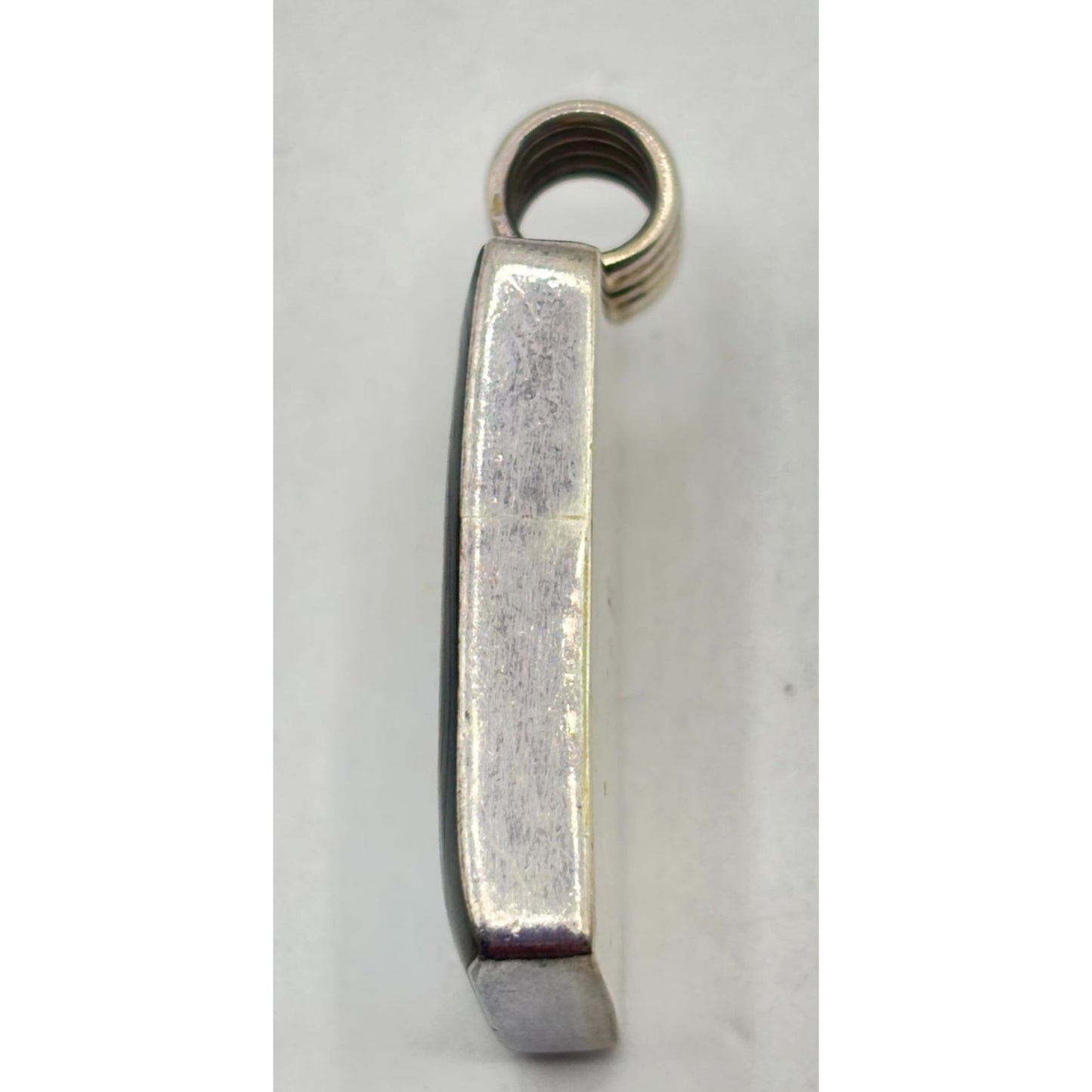Sterling Silver Abalone Shell Pendant Rectangular 925