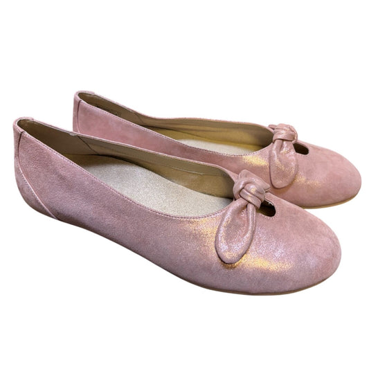 Vionic Pink Bow Knot Flats Size 11