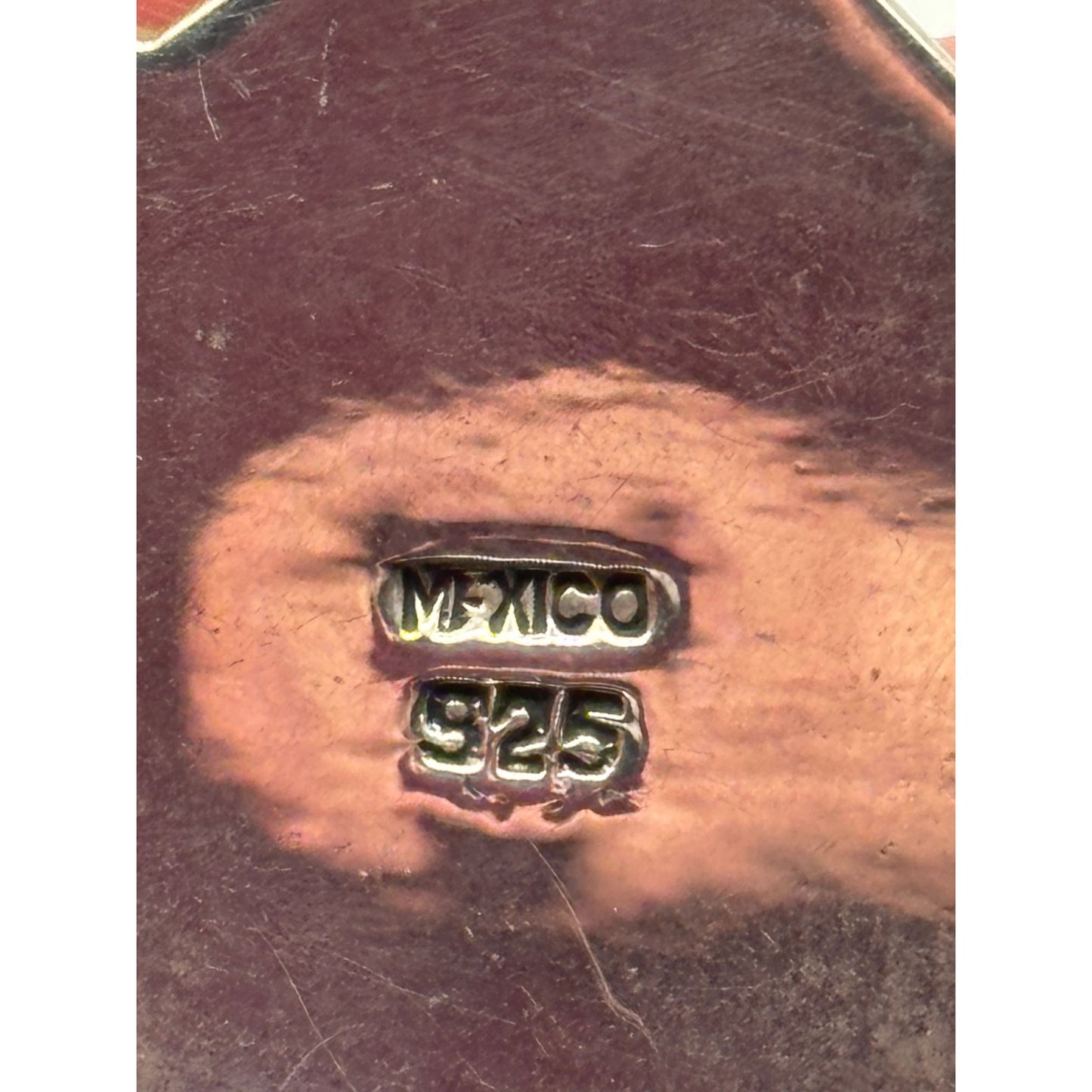 Vintage Mexican 925 Sterling Multistone Inlay Pendant