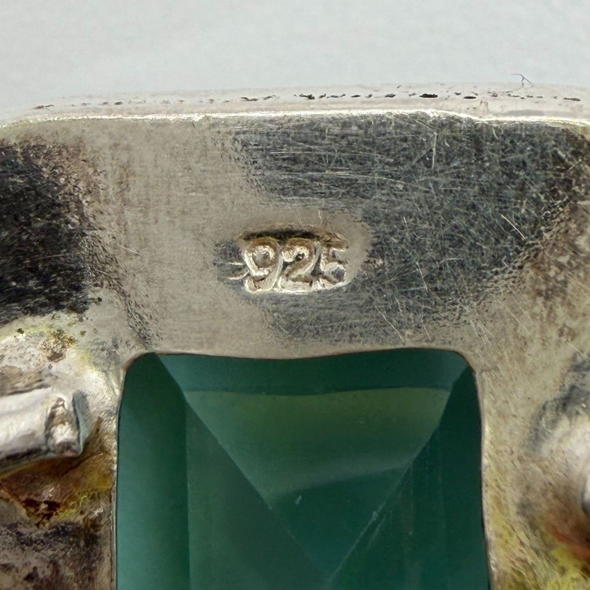 925 Sterling Silver Handmade Aquamarine Ring Size 7.5