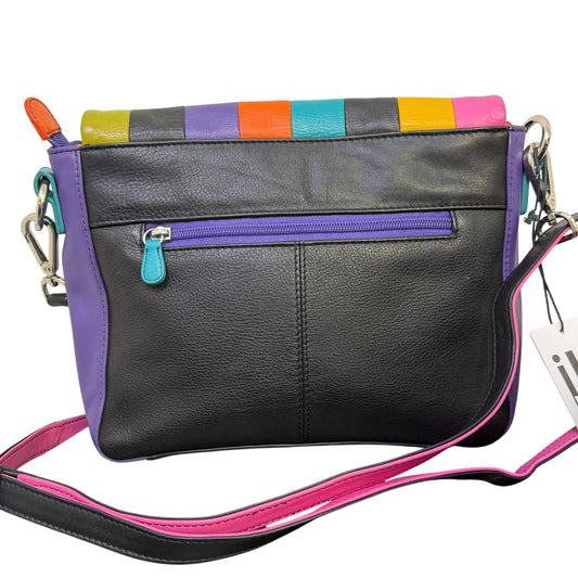 iIi Crossbody Multi-Color Leather Bag With Adjustable Strap