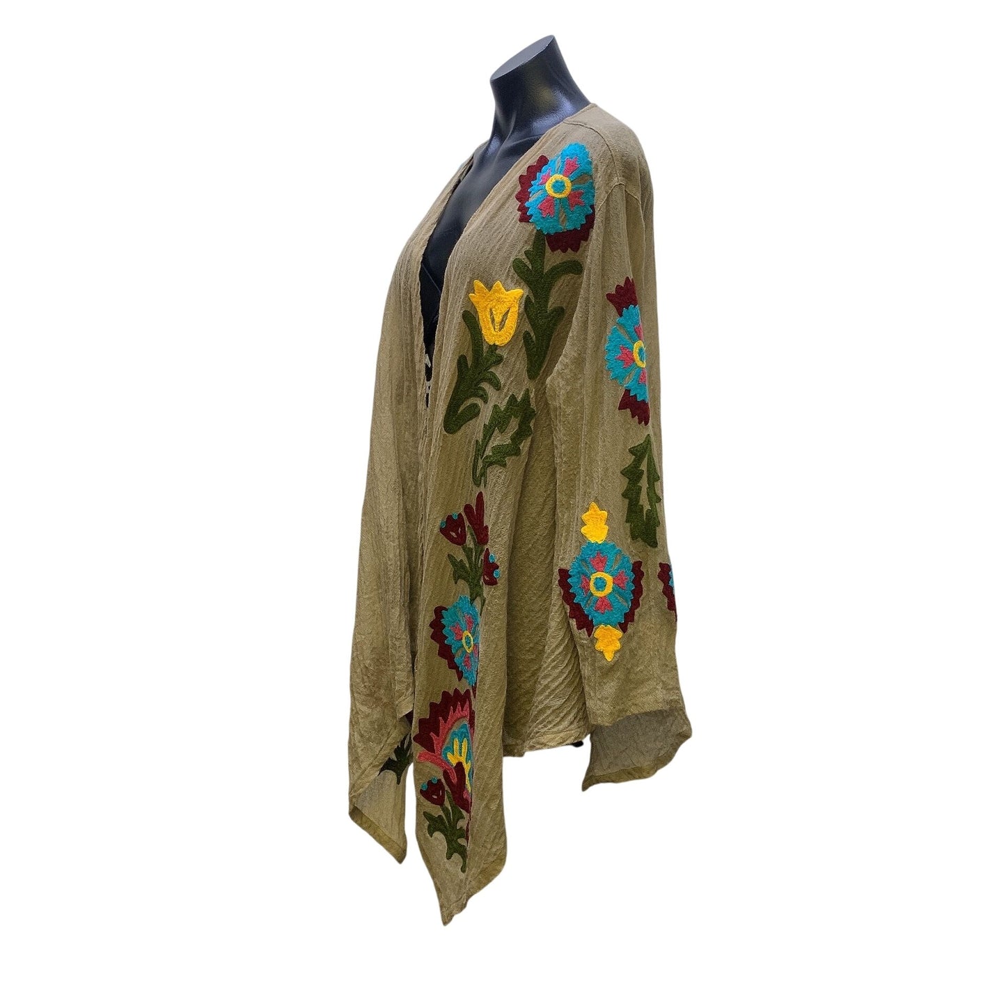 Roja Beige Embroidered Cardigan L