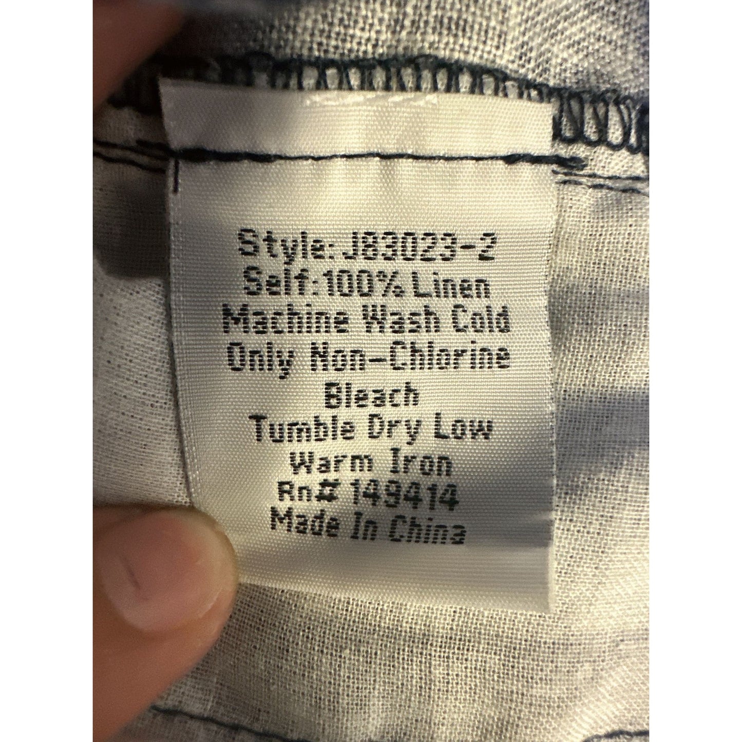 JW Los Angeles Linen Blue Geometric Pattern Shorts Size XL