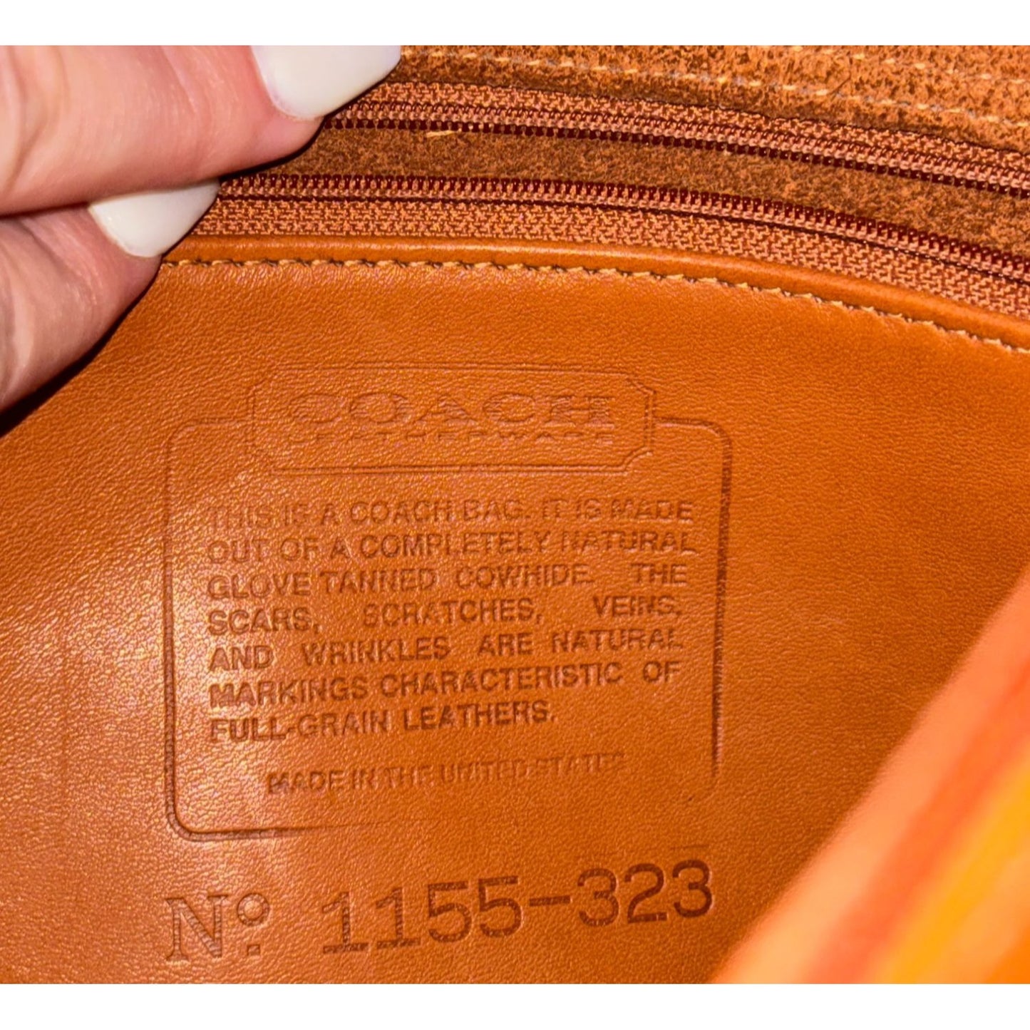 Coach Vintage Tan Leather Crossbody Bag